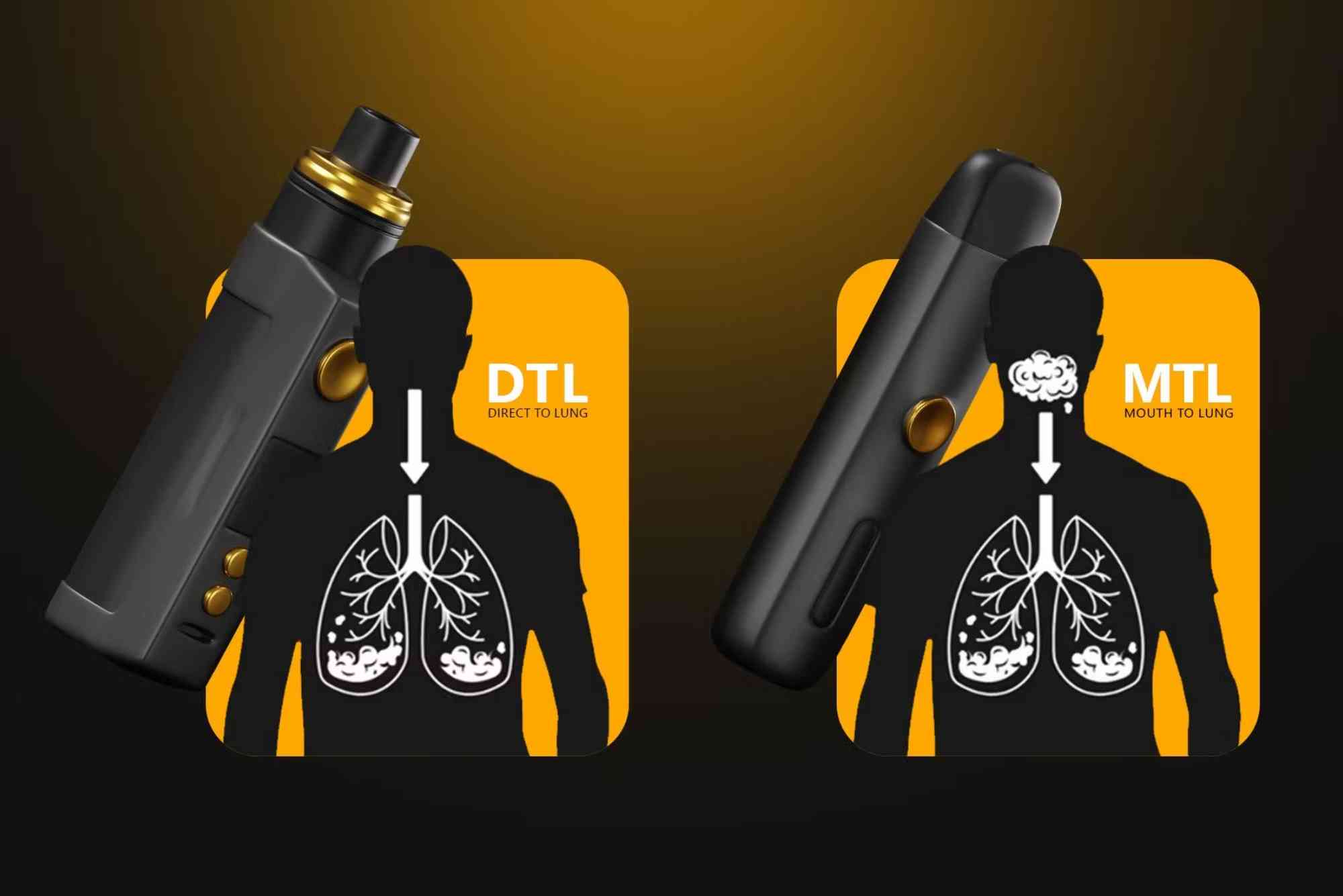 MTL VS DL Vaping